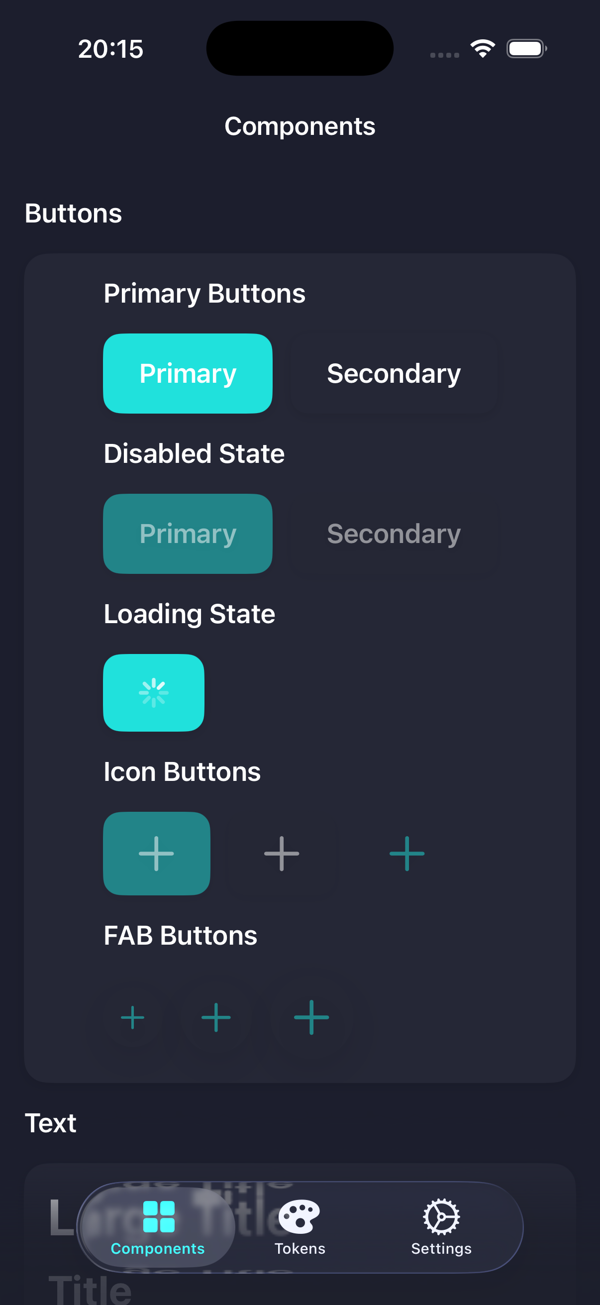 Design System — iOS screenshot 1