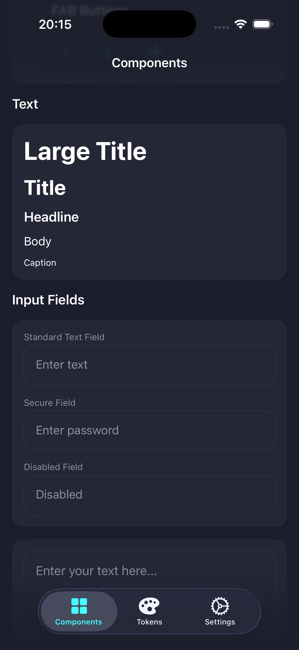 Design System — iOS screenshot 2