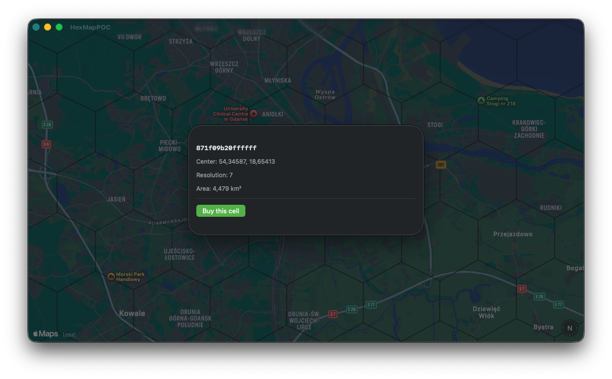 HexMap — macOS screenshot 2