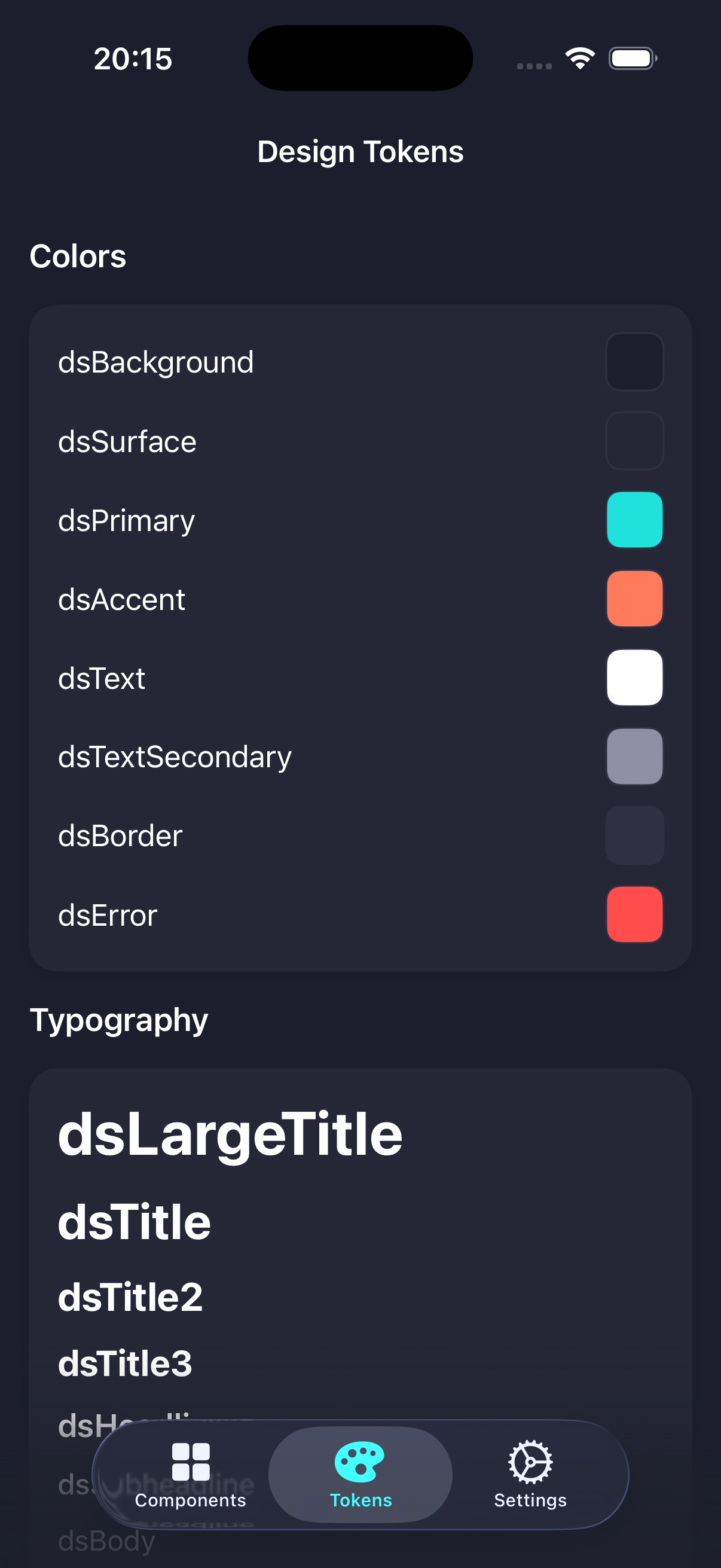 Design System — iOS screenshot 3
