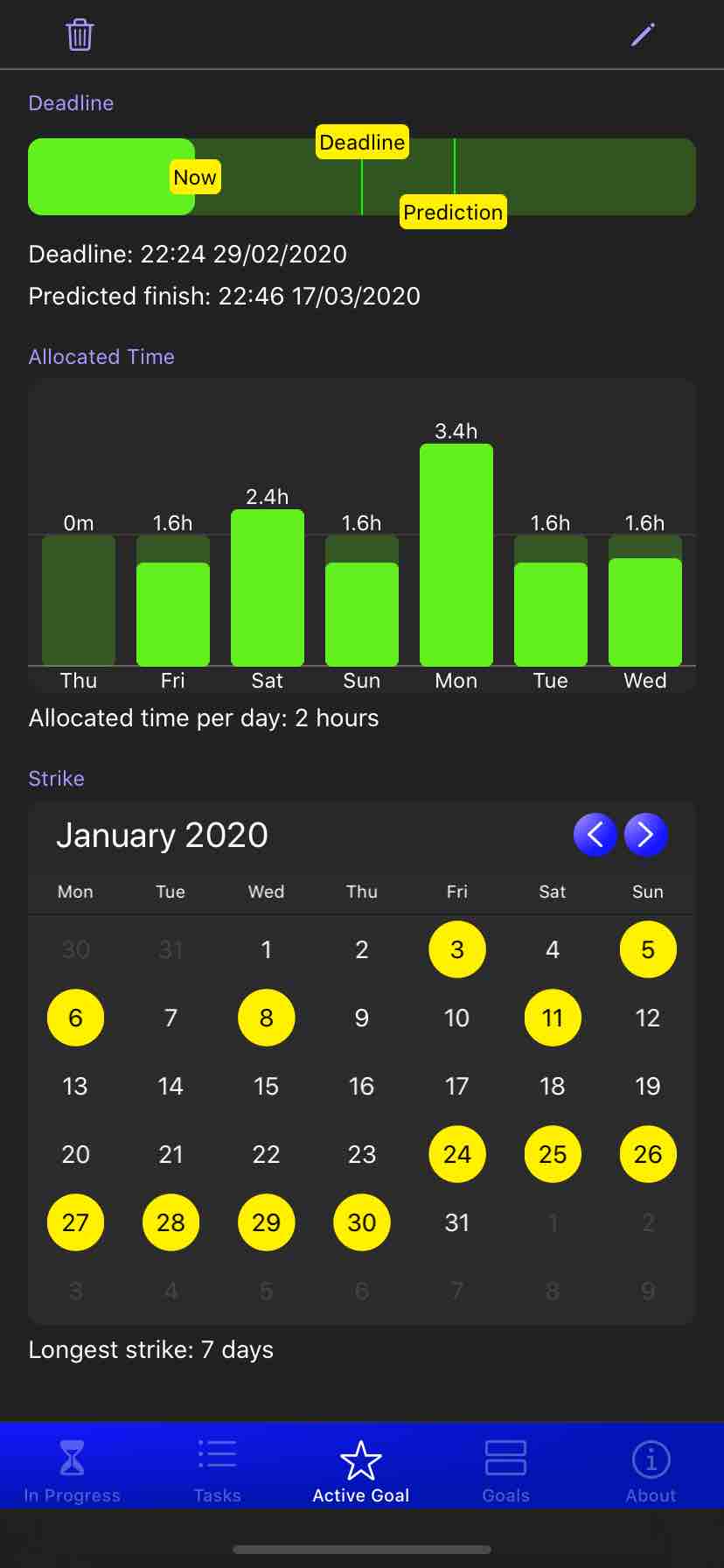 Achie — iOS screenshot 2
