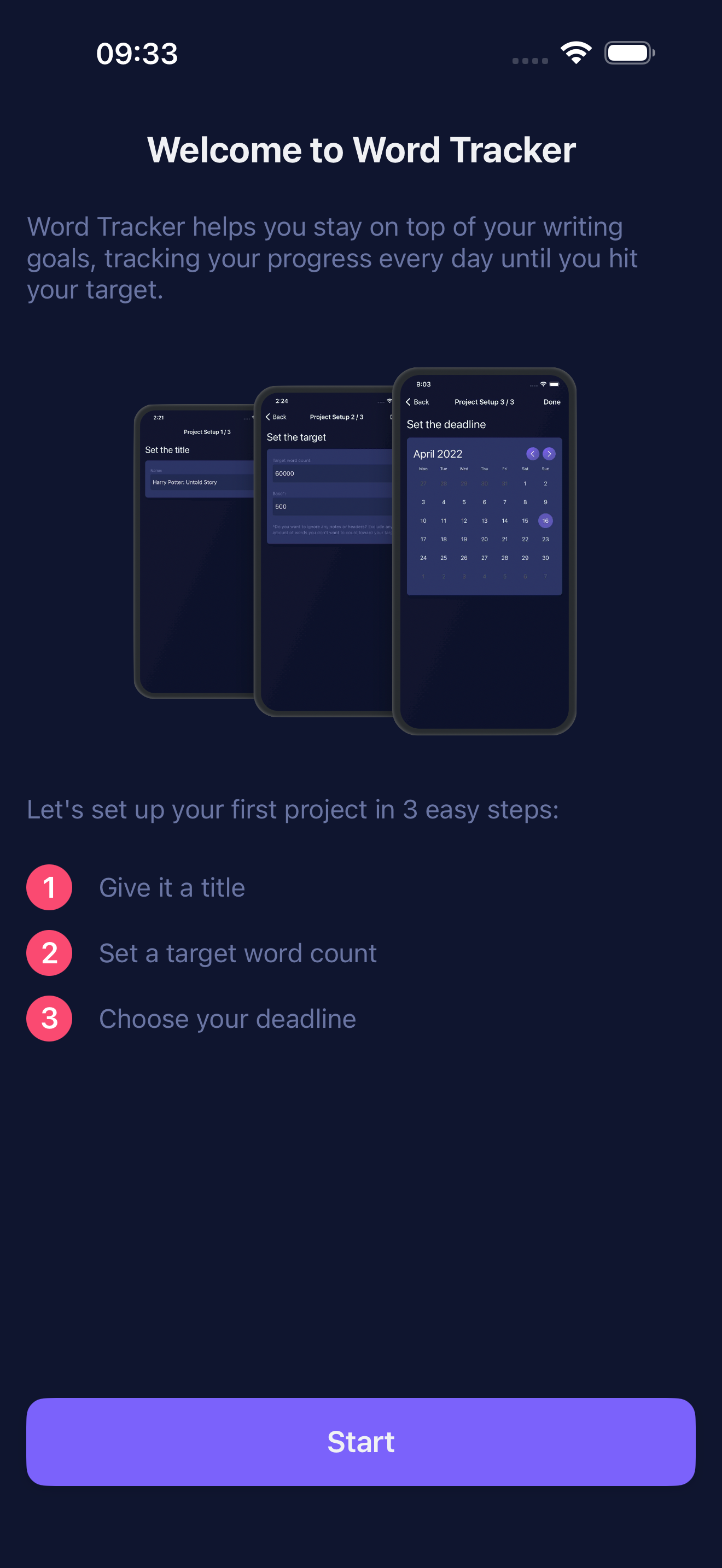 Word Tracker — iOS screenshot 5