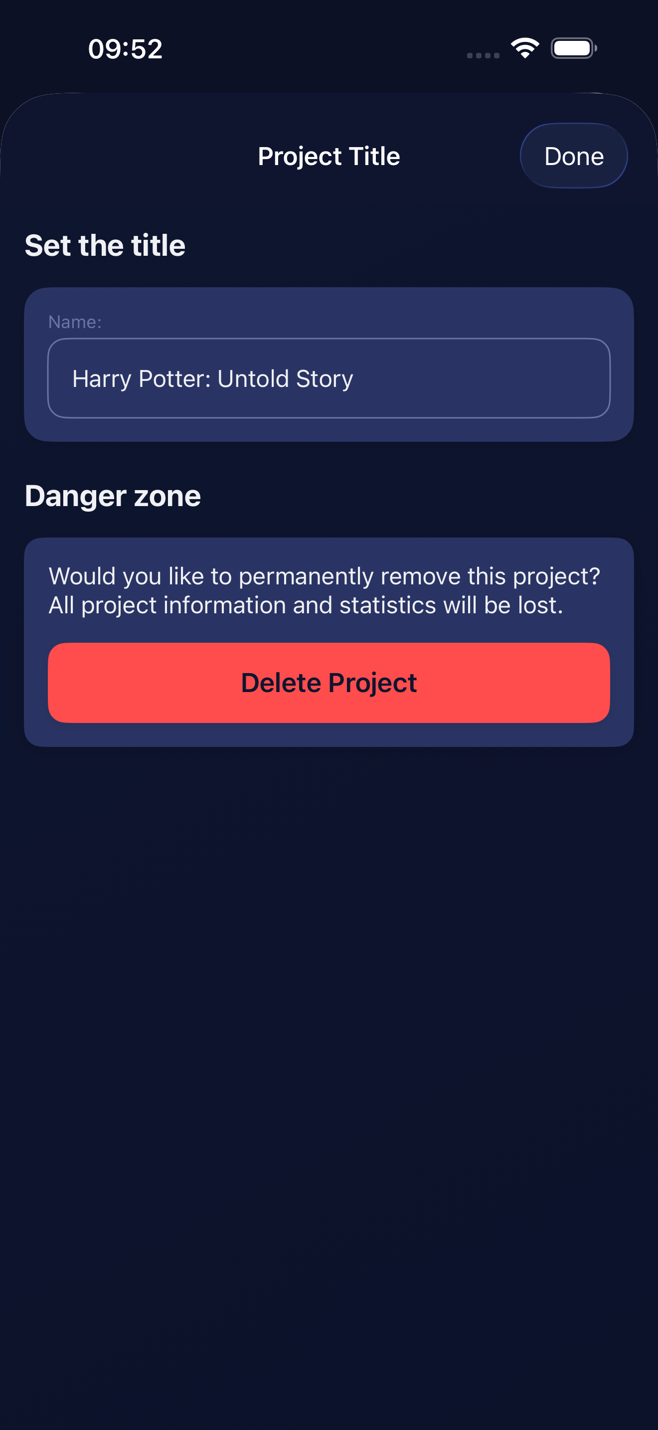 Word Tracker — iOS screenshot 6