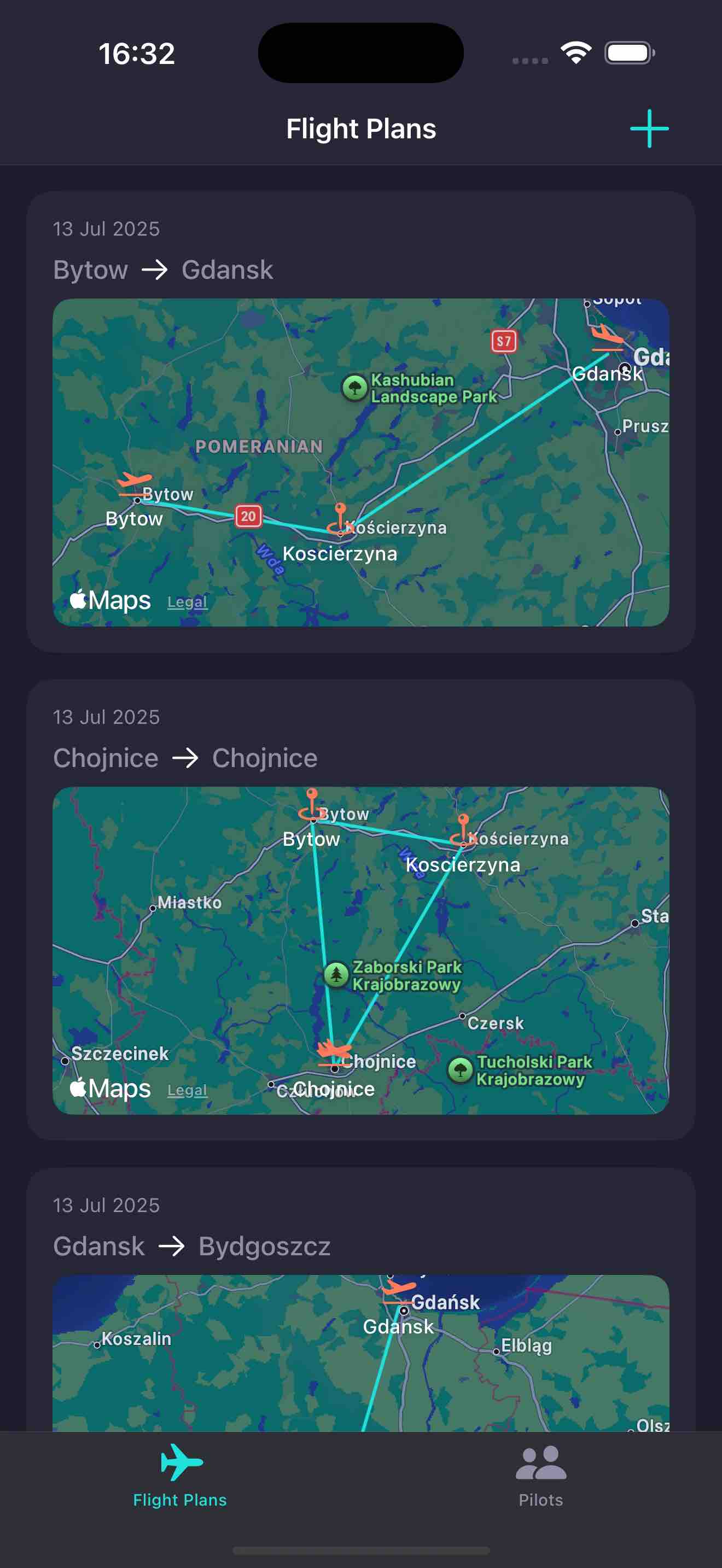 PPG Flight Planner — iOS screenshot 2