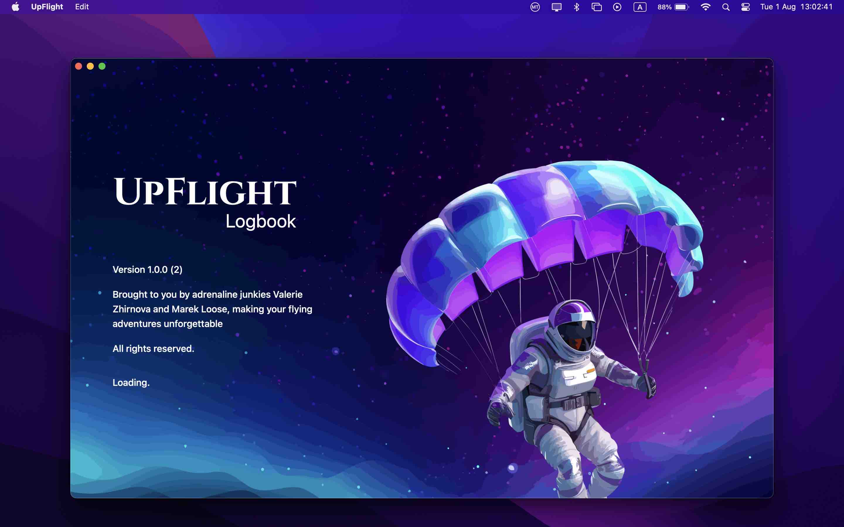 Up Flight — macOS screenshot 1
